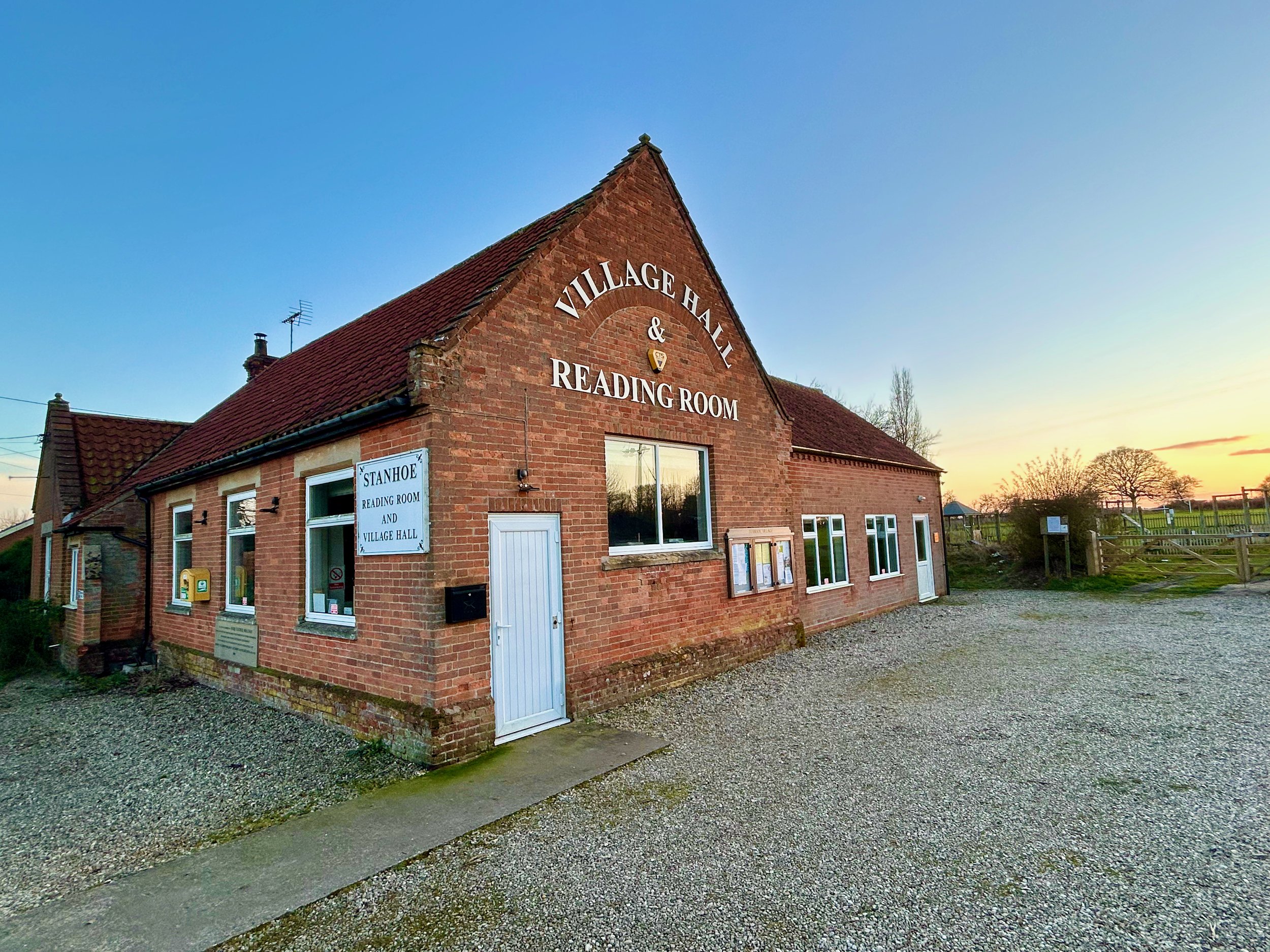 Stanhoe Village Hall in Stanhoe, Norfolk
