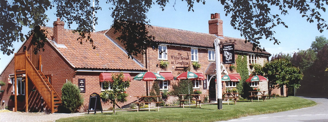 Longham White Horse in Longham, Norfolk