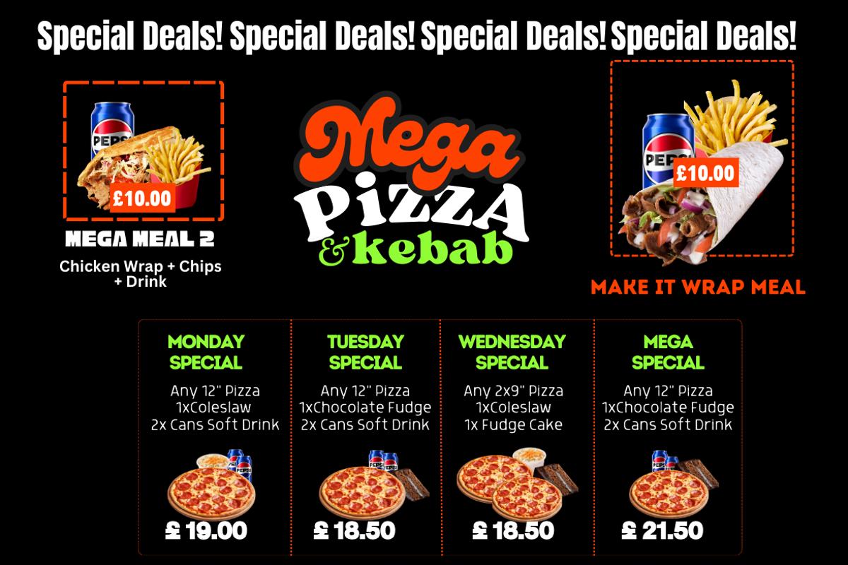 Mega Pizza Kebab in Heigham Grove, Norfolk
