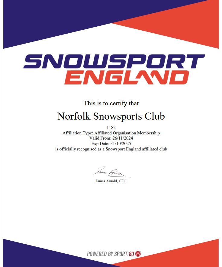 Norfolk Snowsports Club in Trowse, Norfolk
