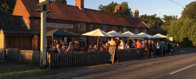 Three Horseshoes Public House in Topcroft, Norfolk