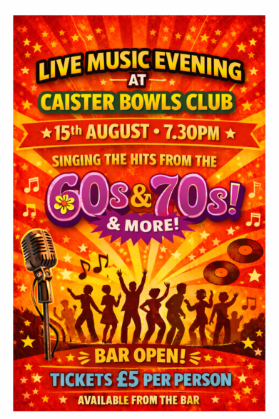Caister Bowls Club in Caister on Sea, Norfolk